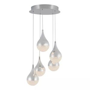 Artika Glitzer PDT-5GL-RN 5-Lights Chrome 30W LED Pendant